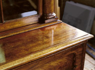 Restored 19th Century Mahogany Secretaire Bookcase